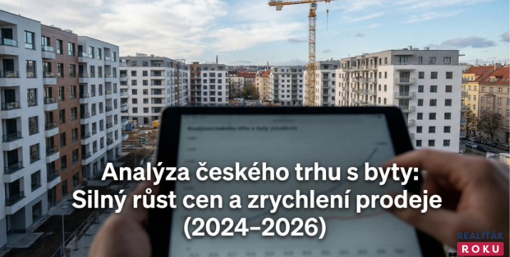 Prodej bytů v ČR za posledních 8 kvartálů: cena vzrostla na 96 745 Kč/m² a trh v Q1 2026 zrychlil na 58 dní