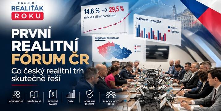 První Realitní fórum ČR pojmenovalo hlavní problémy trhu: odbornost, registr, vzdělávání i realitní zákon