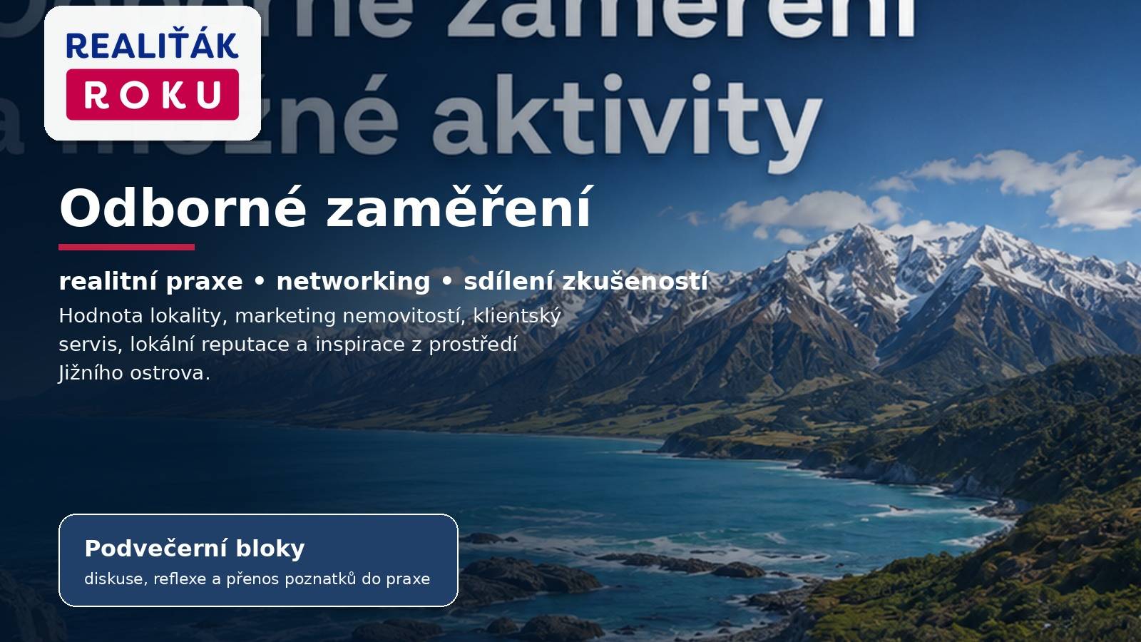 Odborn&eacute; zaměřen&iacute; v&yacute;jezdu Nov&yacute; Z&eacute;land 2027