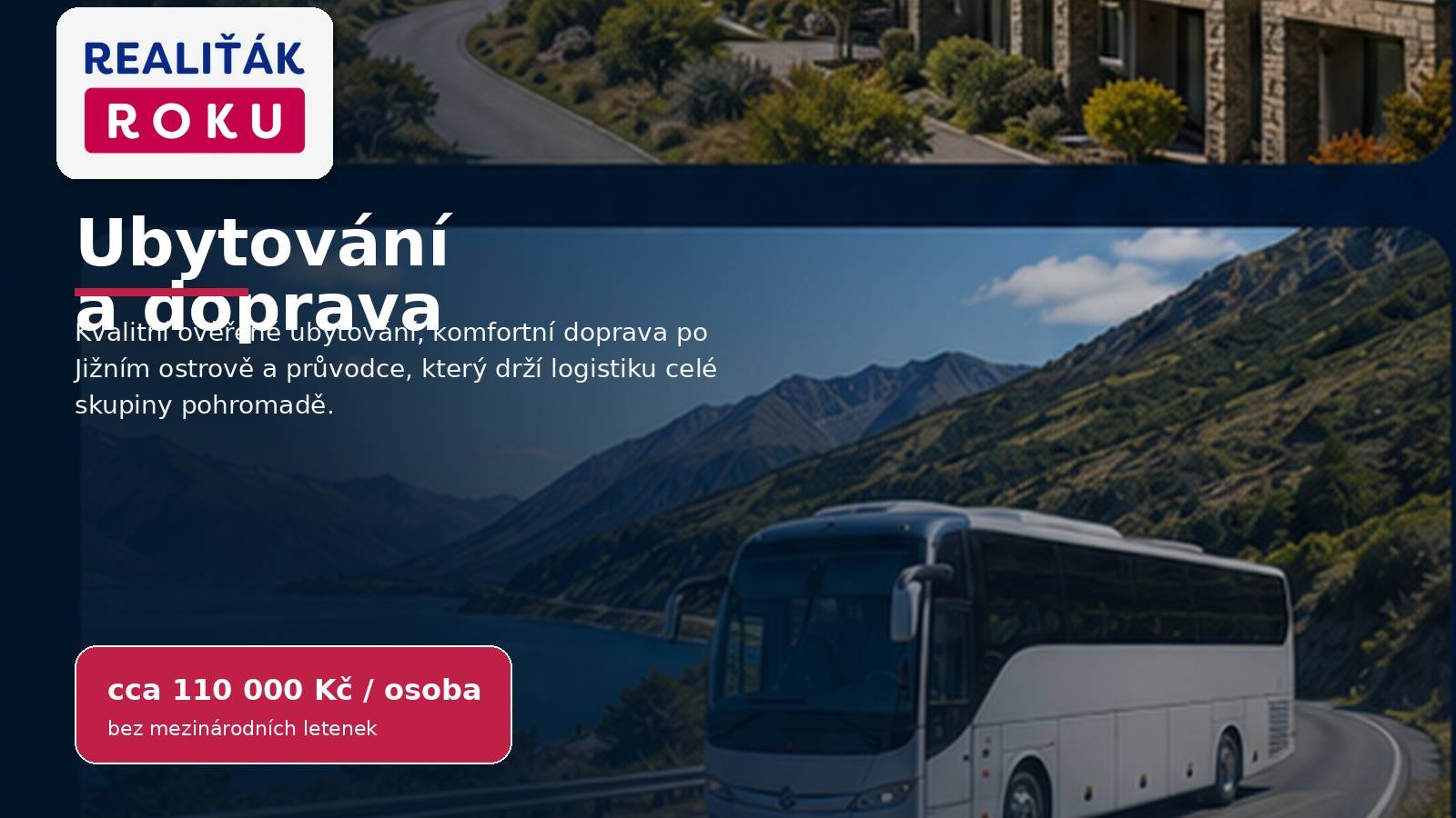 Ubytov&aacute;n&iacute; a doprava na Jižn&iacute;m ostrově Nov&eacute;ho Z&eacute;landu