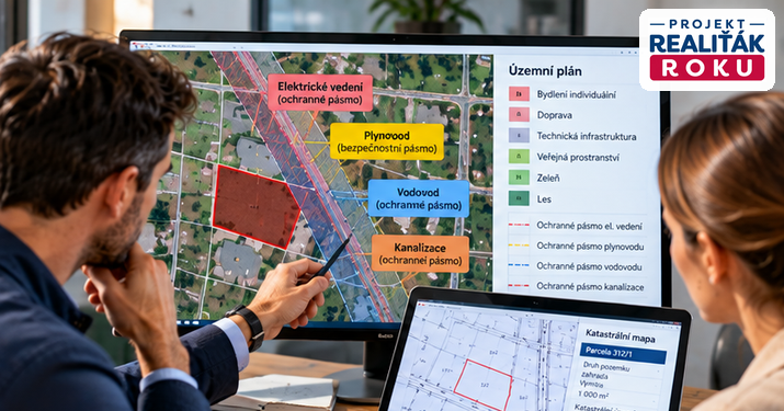 Kontrola ochrann&yacute;ch p&aacute;sem technick&eacute; infrastruktury na stavebn&iacute;m pozemku