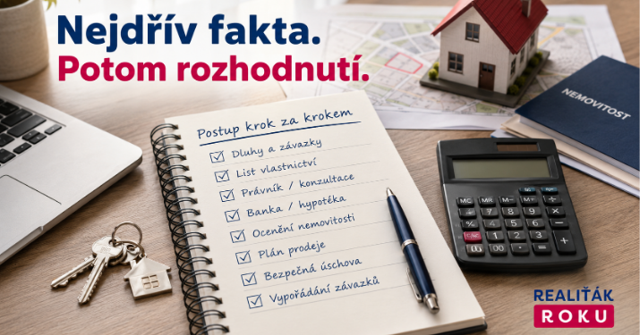 Checklist bezpečného postupu při exekuci nebo insolvenci a prodeji nemovitosti.