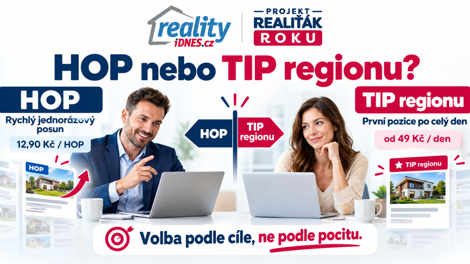 Srovn&aacute;n&iacute; HOPov&aacute;n&iacute; a TIPu regionu na Reality.iDNES.cz