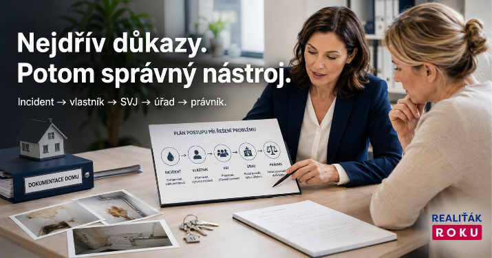 Obyvatel domu eviduje opakované incidenty s krátkodobými hosty a připravuje podklady pro řešení se SVJ.
