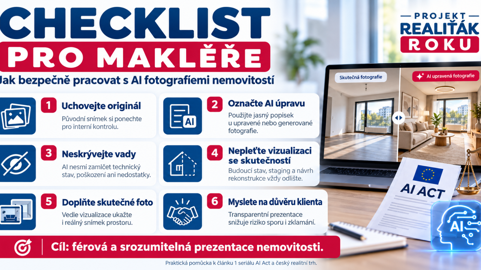 Ilustrace k transparentn&iacute;mu označov&aacute;n&iacute; AI upraven&yacute;ch realitn&iacute;ch fotografi&iacute;