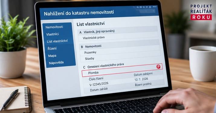 Kontrola plomby a prob&iacute;haj&iacute;c&iacute;ho ř&iacute;zen&iacute; v katastru nemovitost&iacute;