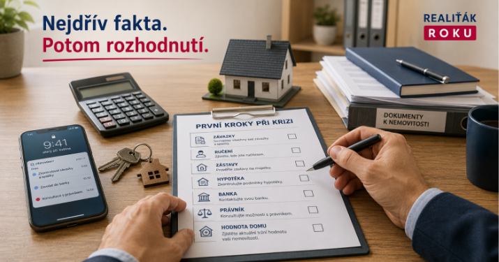 Checklist prvních kroků při podnikatelské krizi, ručení a ohrožení rodinného domu.
