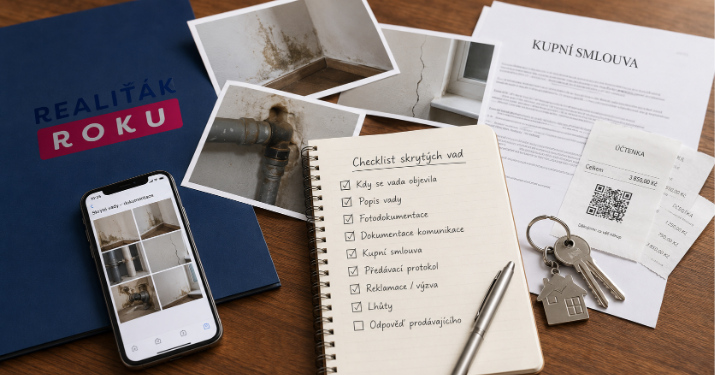 Checklist pro kupujícího při reklamaci skrytých vad po koupi bytu a během rekonstrukce.