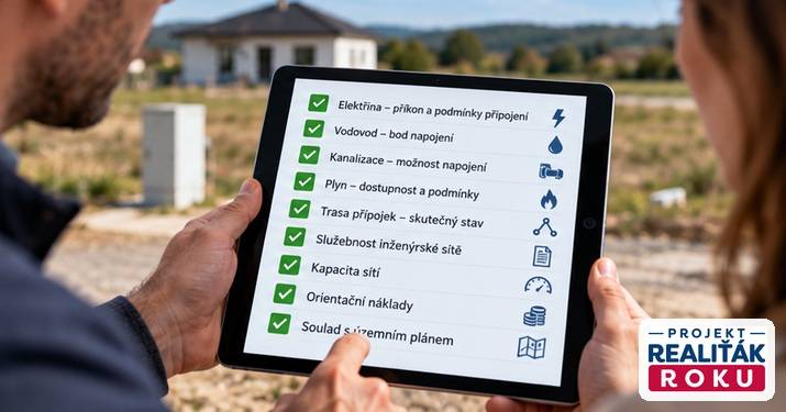 Fin&aacute;ln&iacute; kontrola inžen&yacute;rsk&yacute;ch s&iacute;t&iacute; a př&iacute;pojek před koup&iacute; stavebn&iacute;ho pozemku