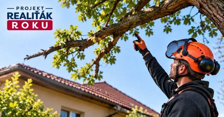Odborn&aacute; kontrola větv&iacute; sousedova stromu přesahuj&iacute;c&iacute;ch nad rodinn&yacute; dům