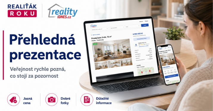 Přehledná prezentace nemovitosti na Reality.iDNES.cz