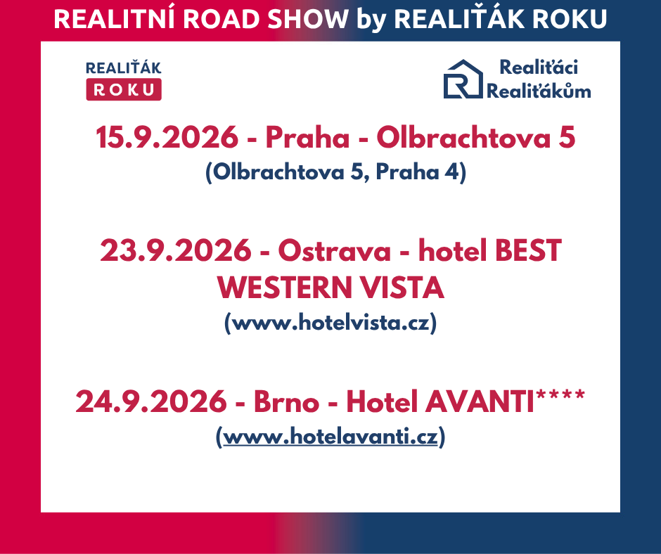 Realitn&iacute; Roadshow by Realiť&aacute;k roku &ndash; vzděl&aacute;v&aacute;n&iacute; pro realitn&iacute; makl&eacute;ře
