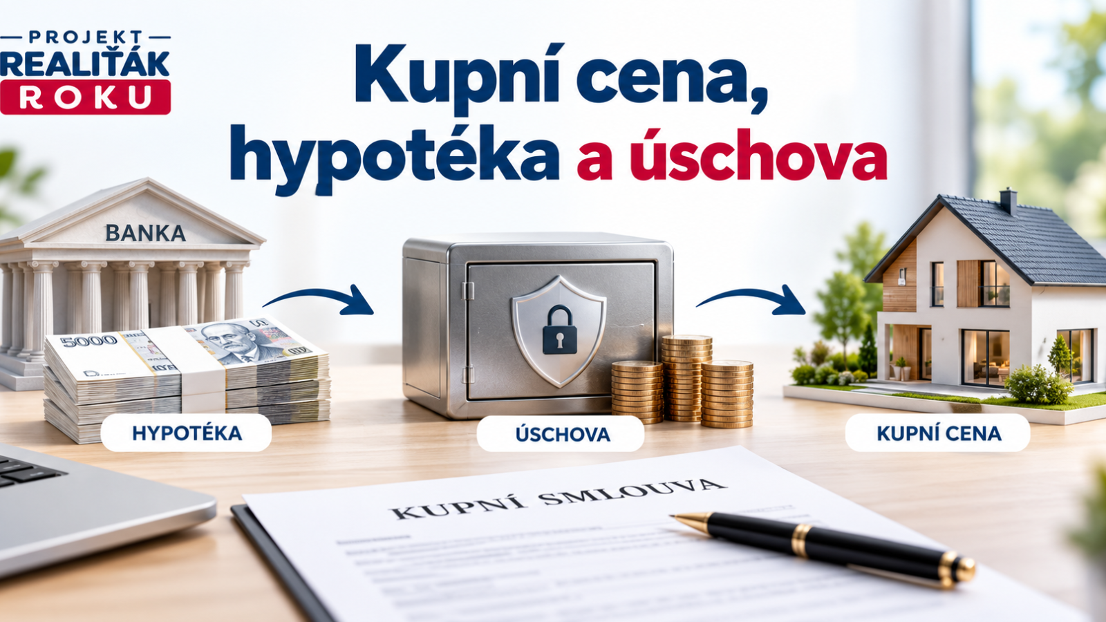 Tok kupn&iacute; ceny, hypot&eacute;ky a &uacute;schovy při koupi nemovitosti