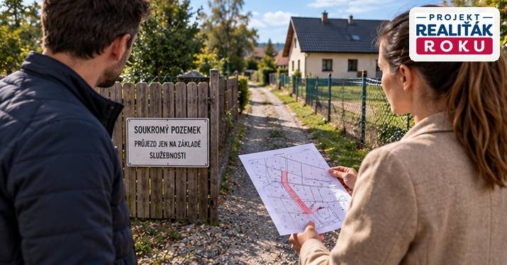 Služebnost cesty a pr&aacute;vn&iacute; př&iacute;stup přes sousedn&iacute; pozemek