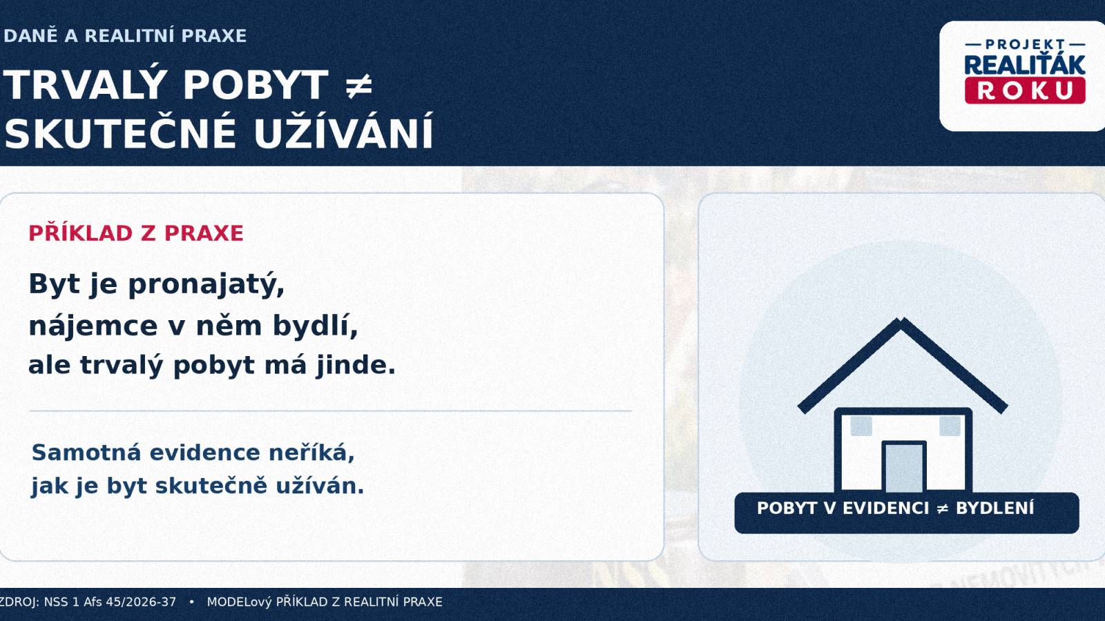 Ilustračn&iacute; infografika: rozd&iacute;l mezi trval&yacute;m pobytem evidovan&yacute;m v registru a skutečn&yacute;m už&iacute;v&aacute;n&iacute;m bytu nebo domu.