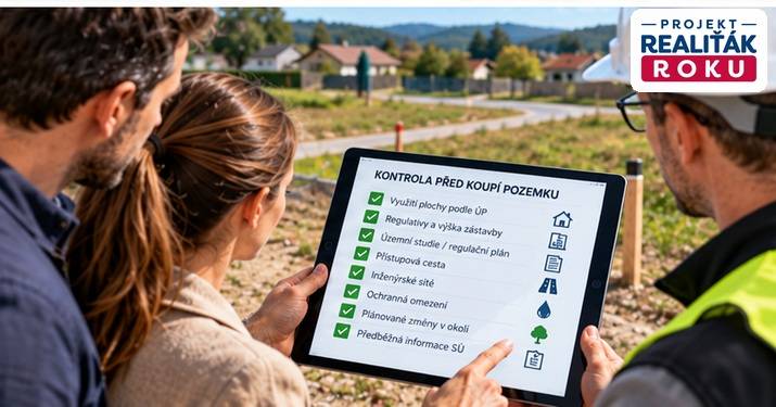 Fin&aacute;ln&iacute; kontrola &uacute;zemn&iacute;ho pl&aacute;nu a regulativů před koup&iacute; stavebn&iacute;ho pozemku